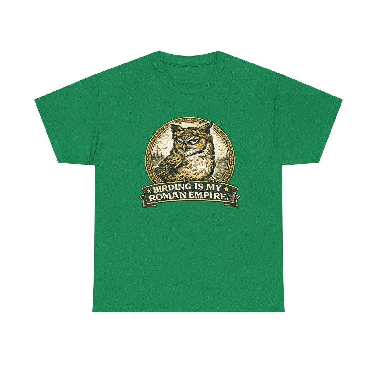 Birding Is My Roman Empire Tee — Owl Birdwatching Graphic T-Shirt