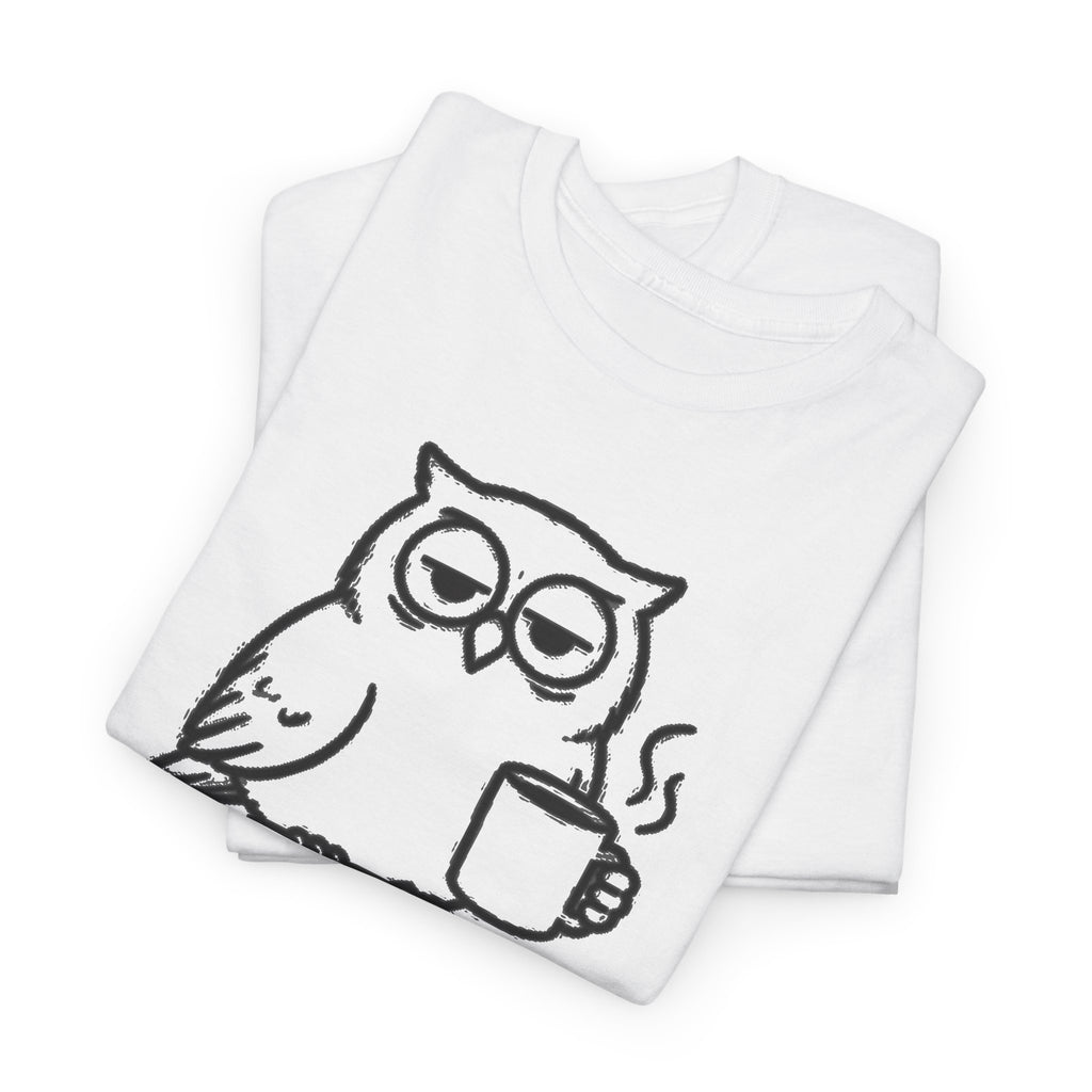 Early Bird, Worse Mood Owl T-Shirt – Funny Coffee Lover Tee