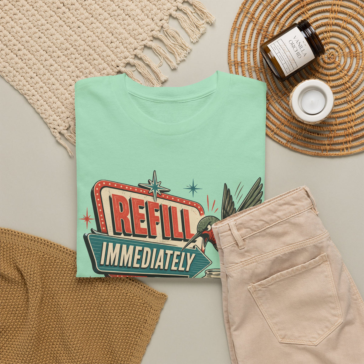 Refill Immediately Hummingbird Tee