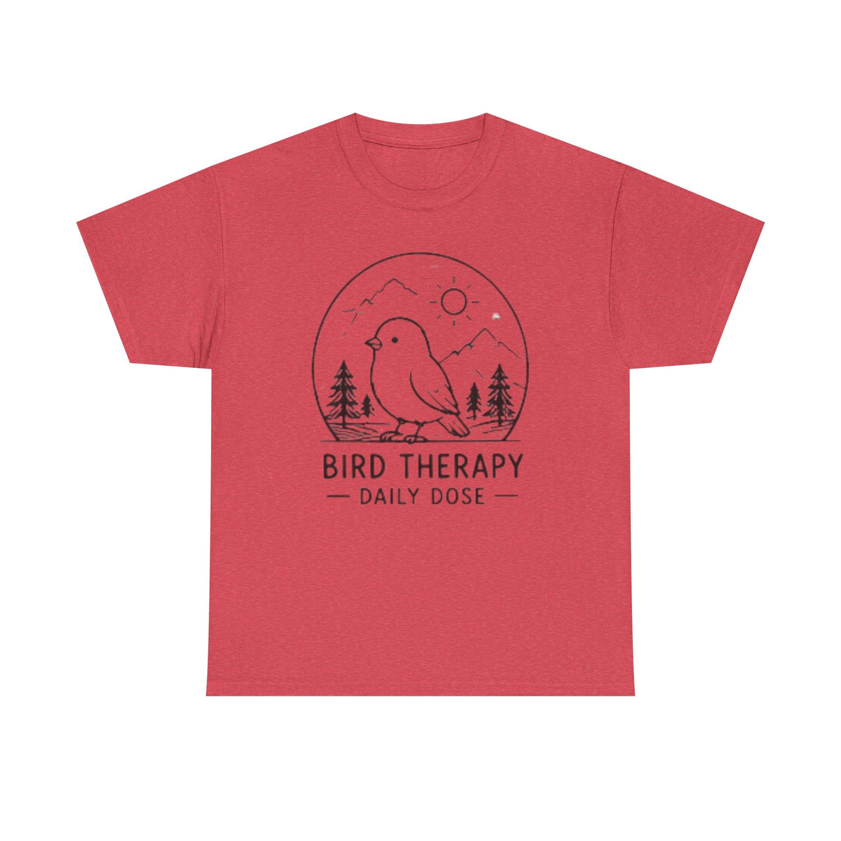 Bird Therapy T-Shirt — "Daily Dose" Nature Birdwatching Tee