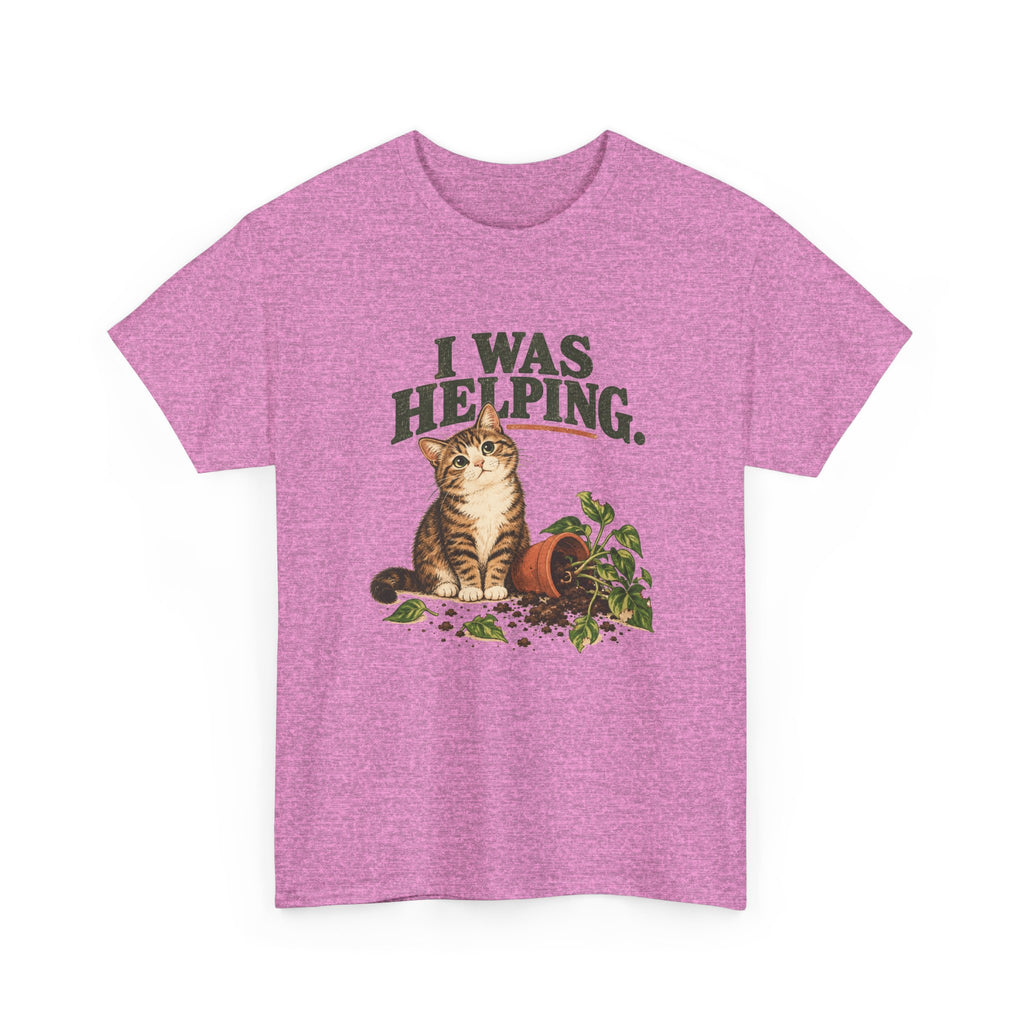 Cat “I Was Helping” T‑Shirt