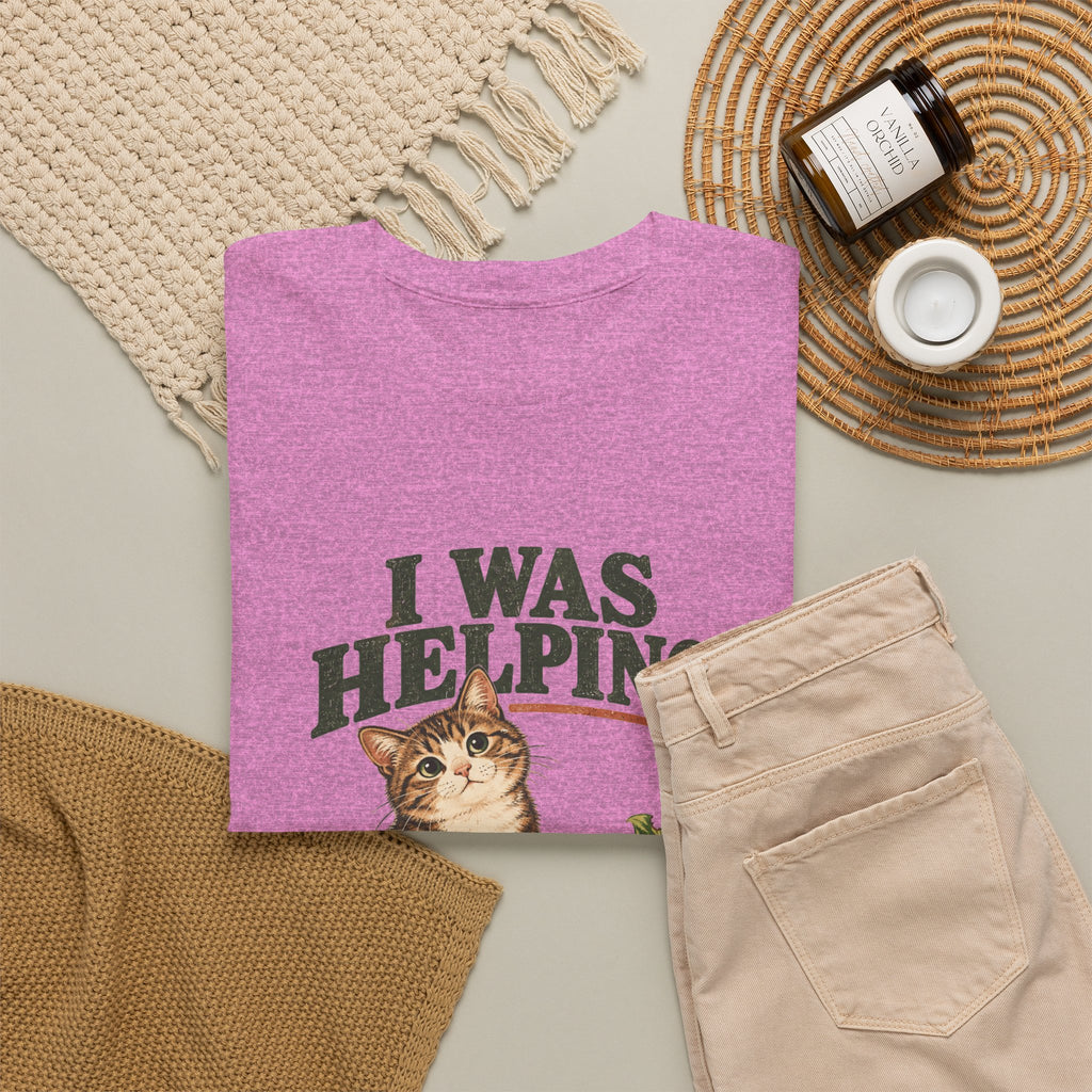 Cat “I Was Helping” T‑Shirt