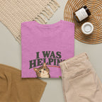 Cat “I Was Helping” T‑Shirt