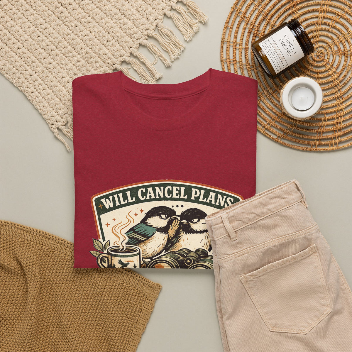 Will Cancel Plans for Birds T-Shirt — Cute Birdwatching Tee for Nature Lovers