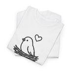 Home Is Where You Roost T-Shirt — Cute Bird Nest Tee