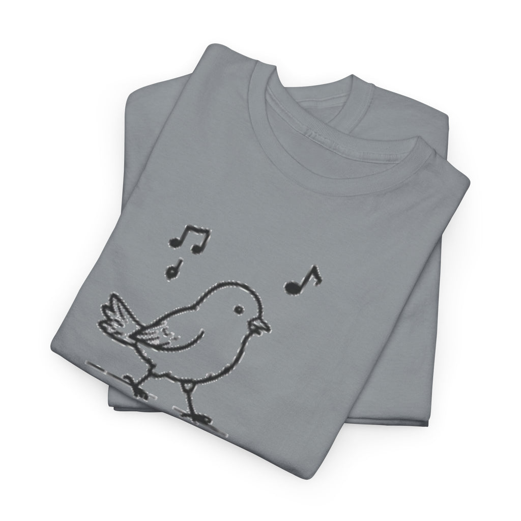 Bird Graphic Tee — "Good Days Are For Chirping" Cute Positive T-Shirt