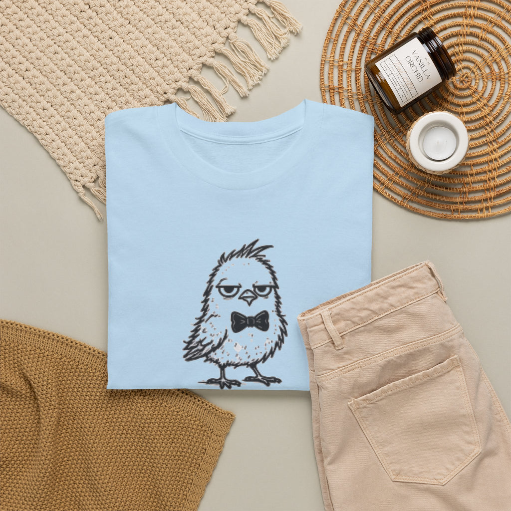 T-Shirt — "Feral But Polite" Funny Bird Graphic Tee