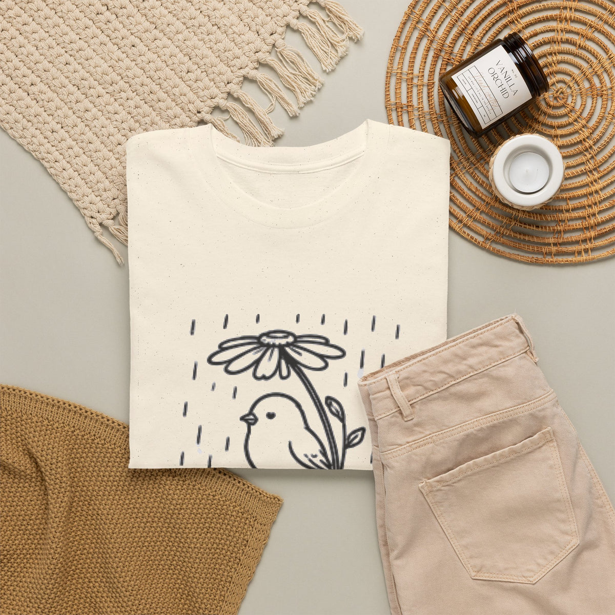 Grow Through What You Go Through T-Shirt — Inspirational Bird Tee