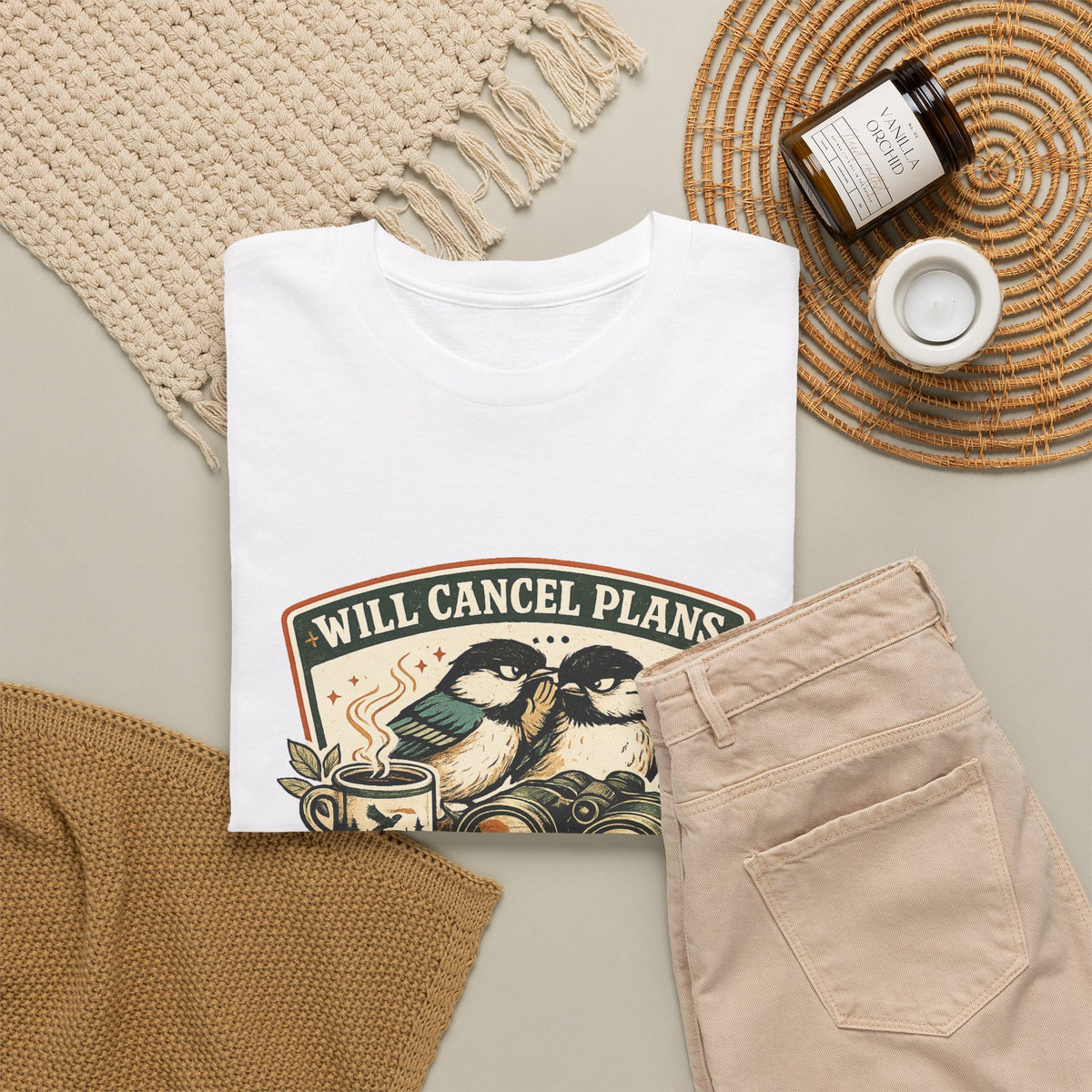 Will Cancel Plans for Birds T-Shirt — Cute Birdwatching Tee for Nature Lovers