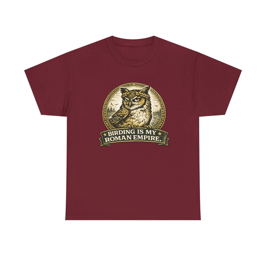 Birding Is My Roman Empire Tee — Owl Birdwatching Graphic T-Shirt