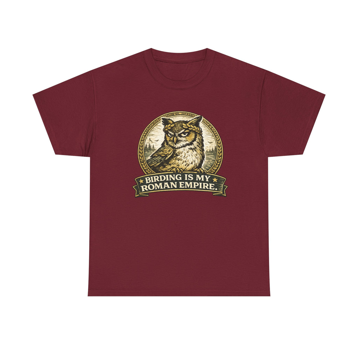 Birding Is My Roman Empire Tee — Owl Birdwatching Graphic T-Shirt