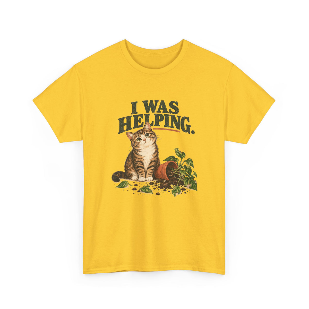 Cat “I Was Helping” T‑Shirt