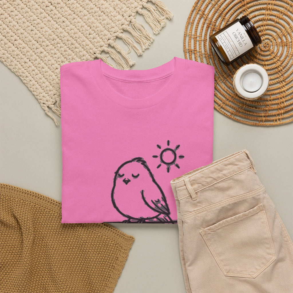 Choose Joy T-Shirt — Cute Bird 'Peck Negativity' Graphic Tee