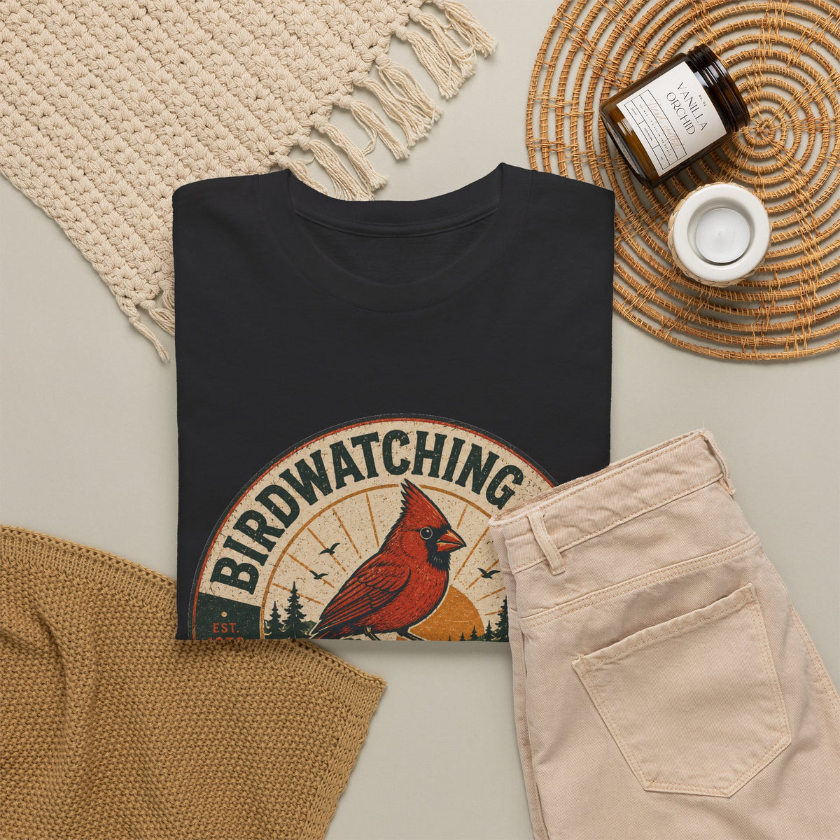 Birdwatching Club T-Shirt — Cardinal Graphic Tee