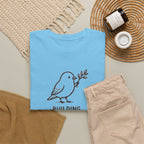 Building Something Soft Tee — Cute Bird Graphic T‑Shirt