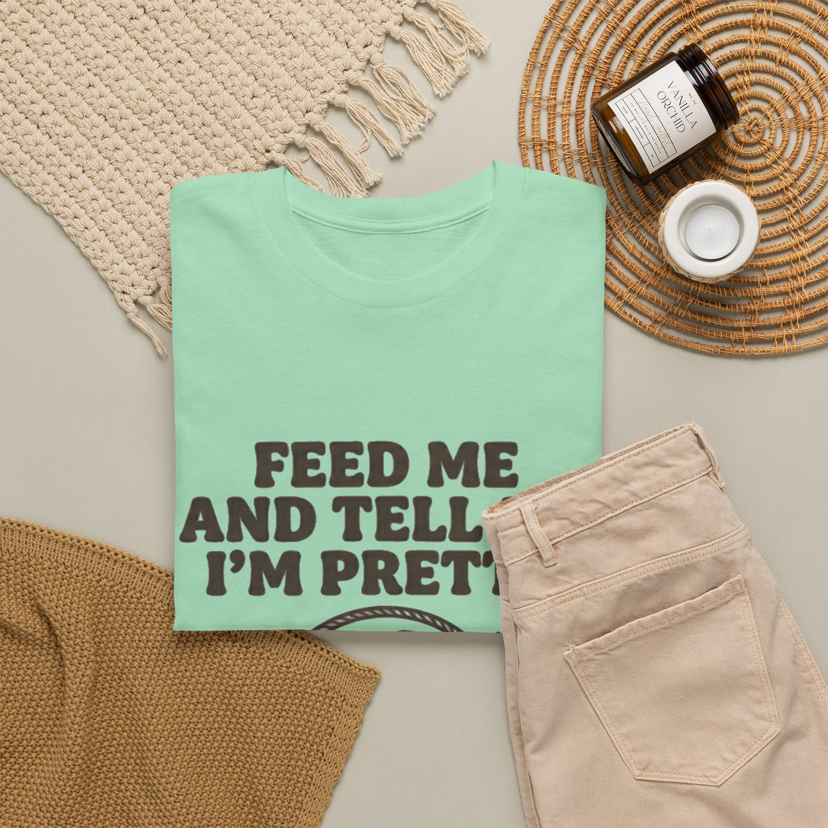 Feed Me and Tell Me I'm Pretty Bird T‑Shirt