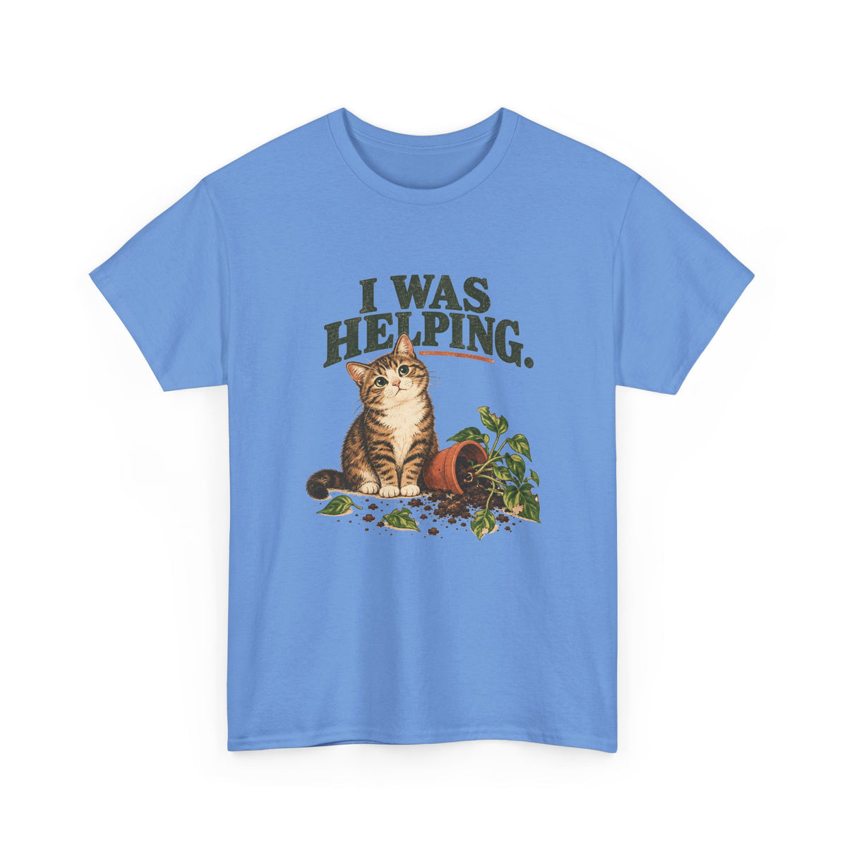 Cat “I Was Helping” T‑Shirt