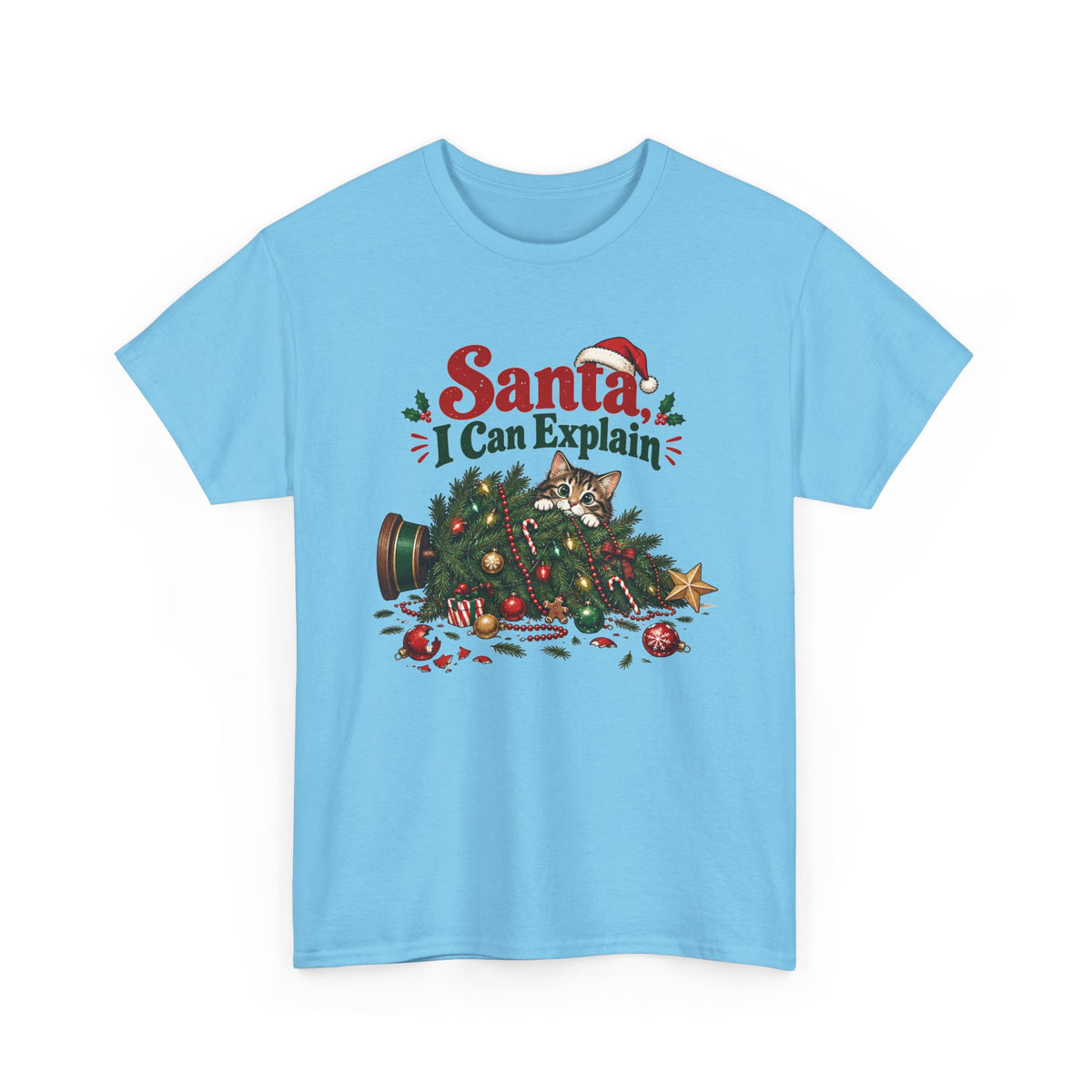 Santa I Can Explain T-Shirt — Funny Christmas Holiday Tee