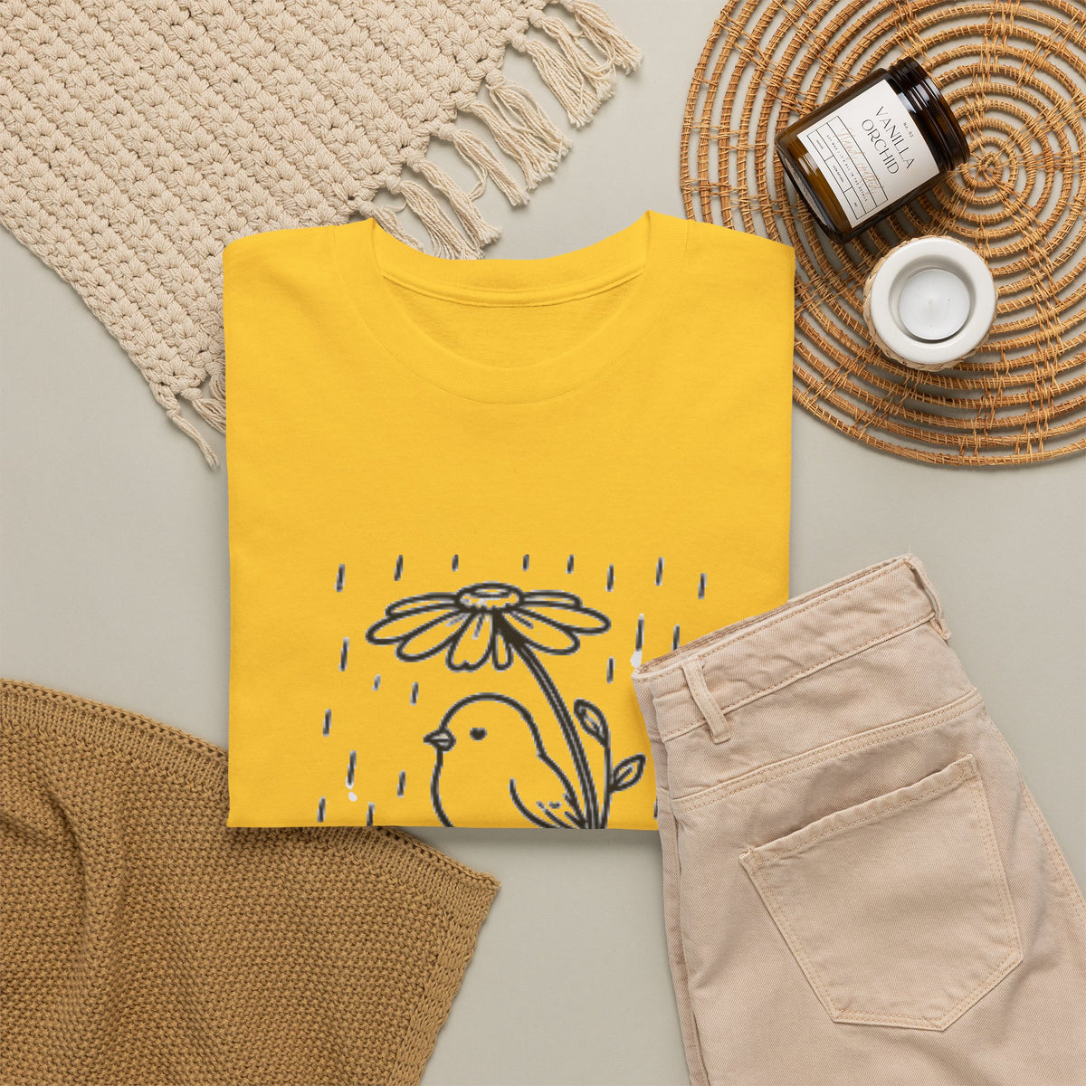 Grow Through What You Go Through T-Shirt — Inspirational Bird Tee
