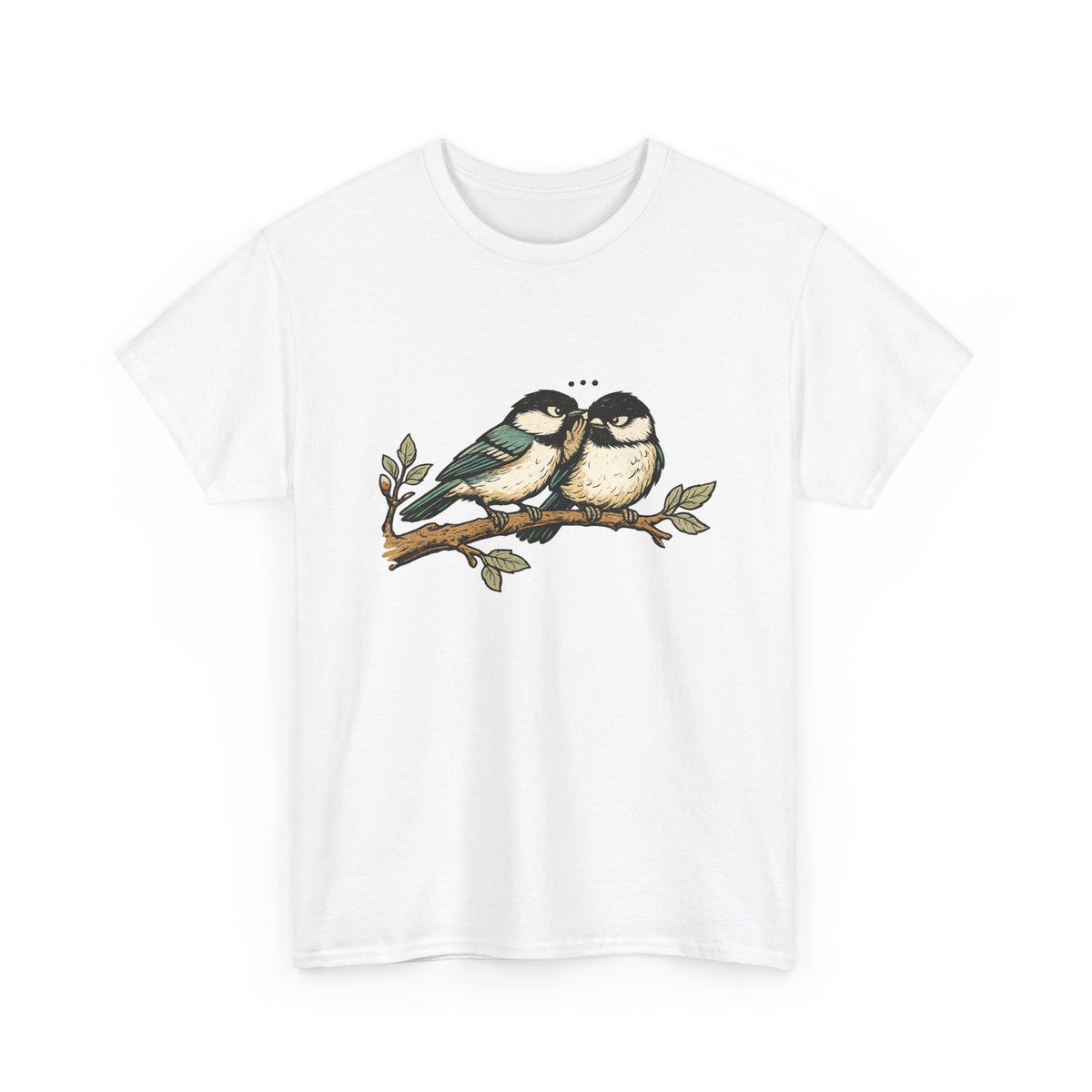 Birds on a Branch T-Shirt — Cute Pairing Songbird Graphic Tee