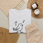 Bird Graphic Tee — "Good Days Are For Chirping" Cute Positive T-Shirt