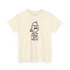 T-Shirt — "Feral But Polite" Funny Bird Graphic Tee