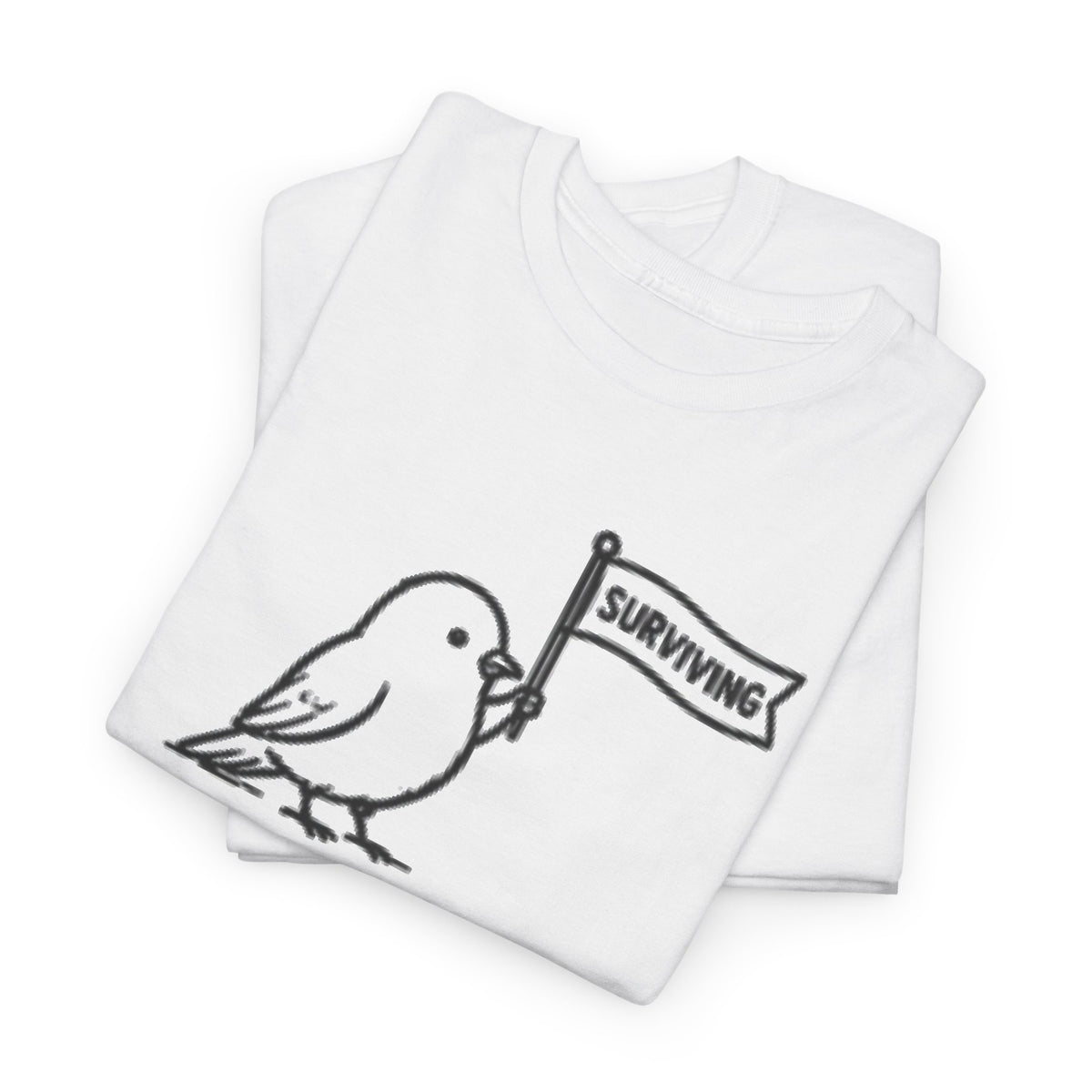 Bird "Surviving on Caffeine and Seeds" Tee