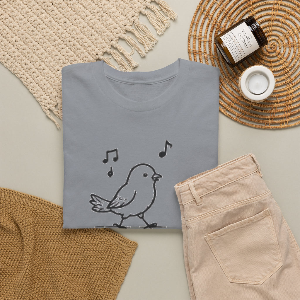 Bird Graphic Tee — "Good Days Are For Chirping" Cute Positive T-Shirt