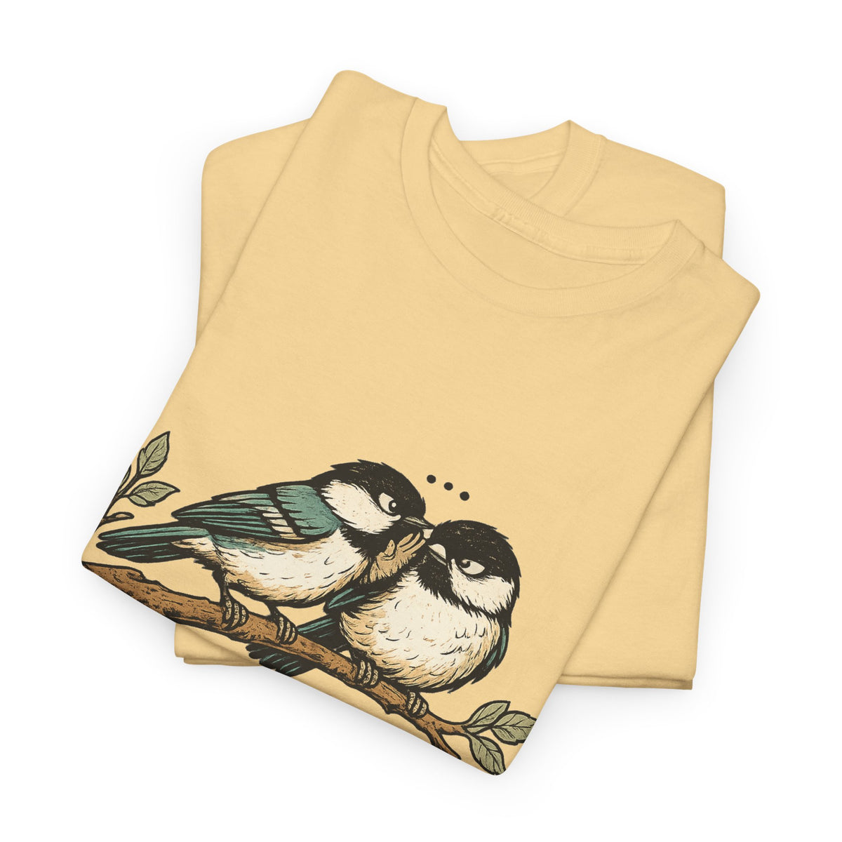Birds on a Branch T-Shirt — Cute Pairing Songbird Graphic Tee