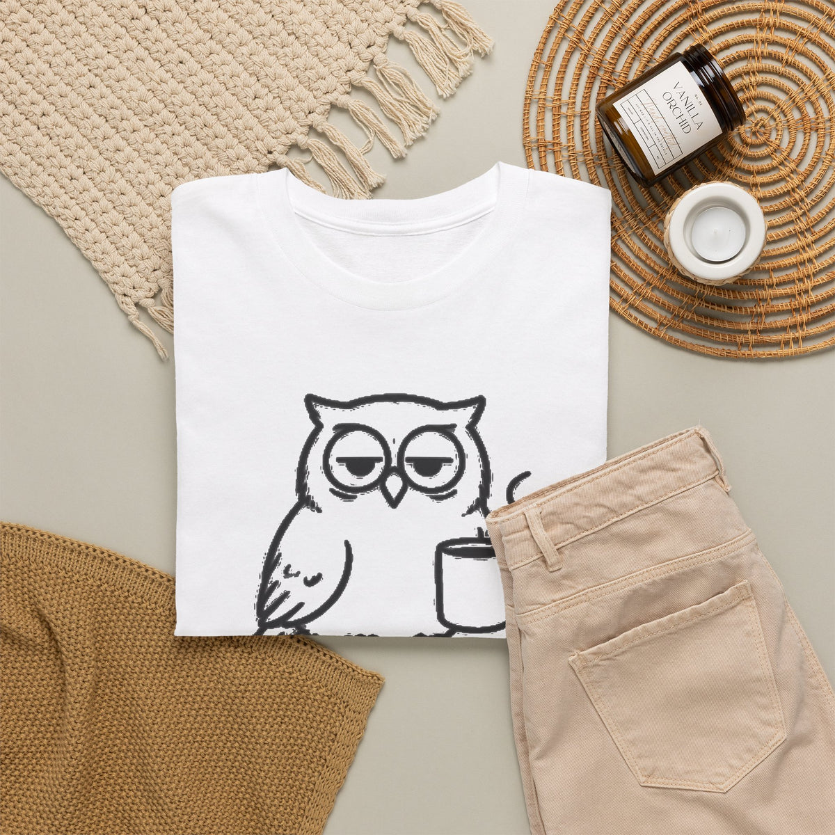 Early Bird, Worse Mood Owl T-Shirt – Funny Coffee Lover Tee