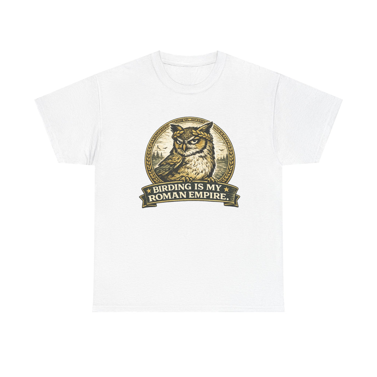 Birding Is My Roman Empire Tee — Owl Birdwatching Graphic T-Shirt