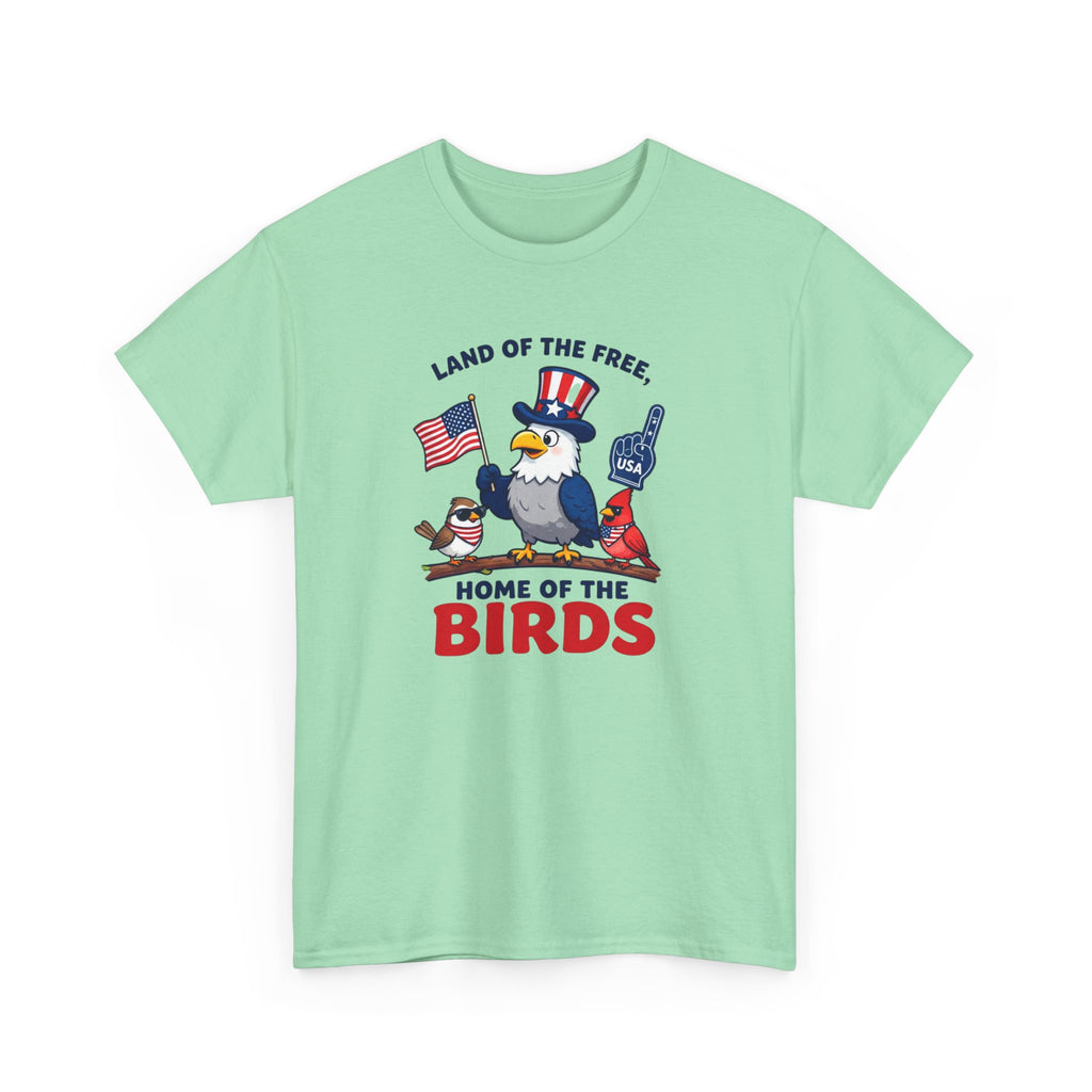 Patriotic 'Land of the Free, Home of the Birds' T-Shirt