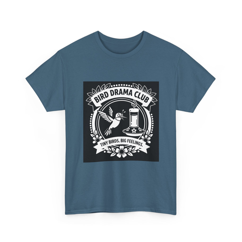 Bird Drama Club T-Shirt — "Tiny Birds, Big Feelings" Graphic Tee