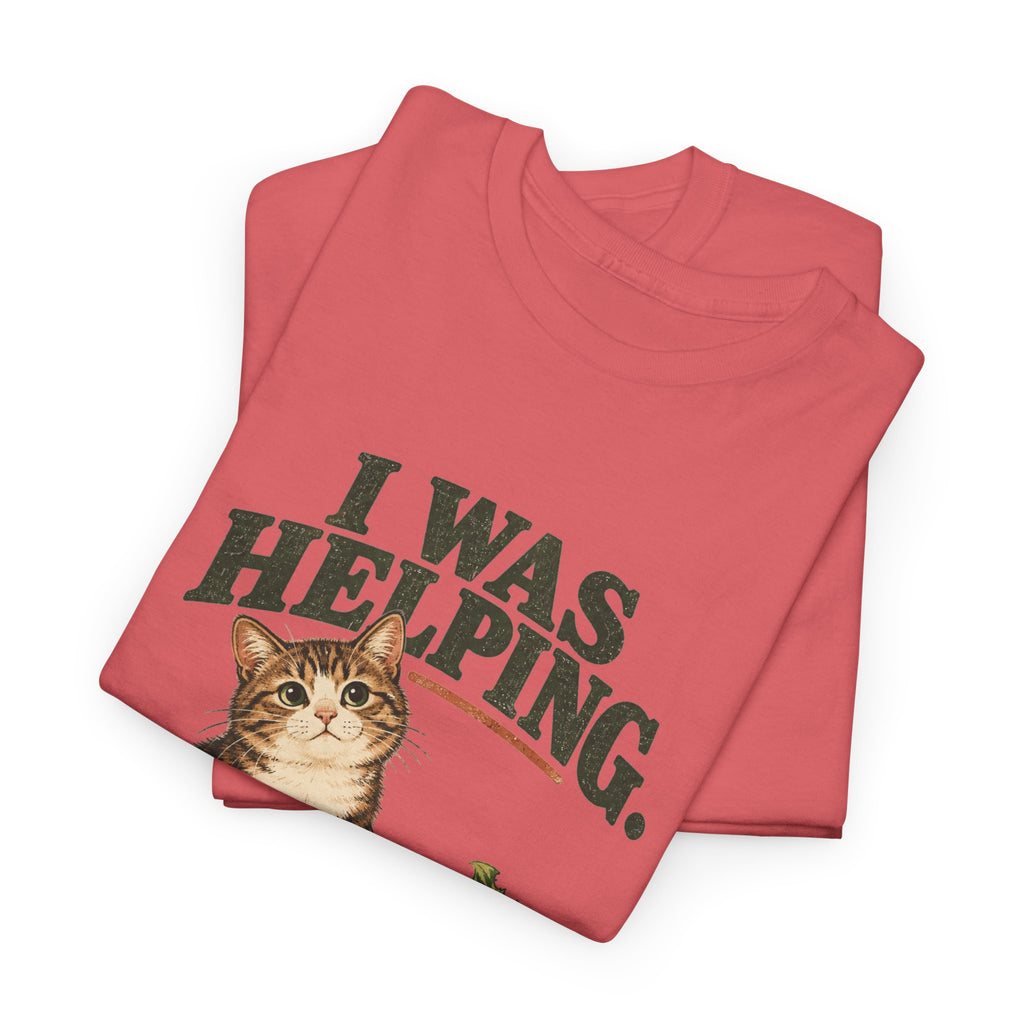 Cat “I Was Helping” T‑Shirt