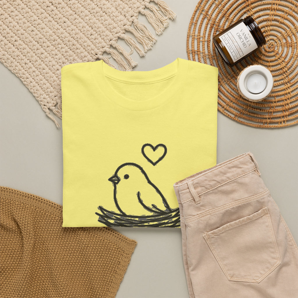 Home Is Where You Roost T-Shirt — Cute Bird Nest Tee