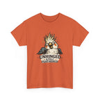 Unhinged & Fully Feathered Tee — Funny Cockatiel Bird Graphic T-Shirt