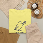 Building Something Soft Tee — Cute Bird Graphic T‑Shirt