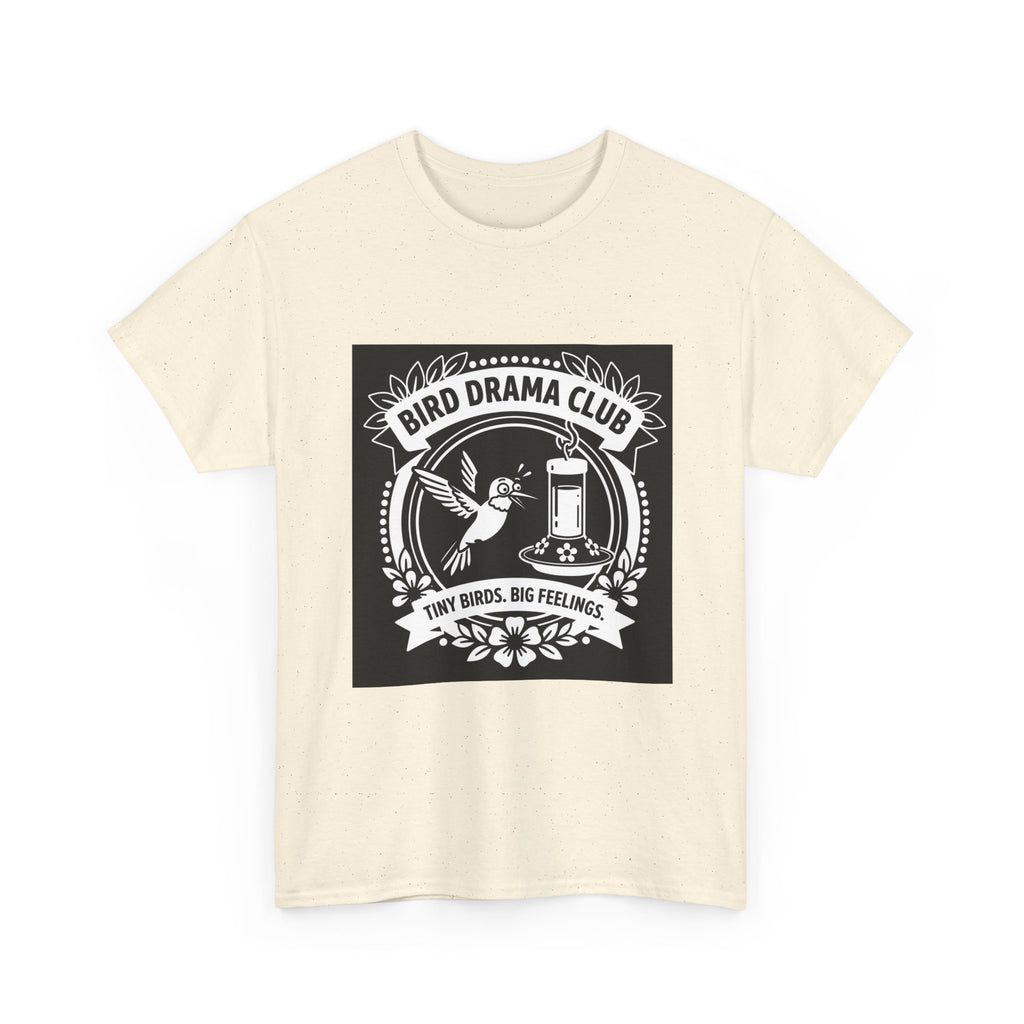 Bird Drama Club T-Shirt — "Tiny Birds, Big Feelings" Graphic Tee
