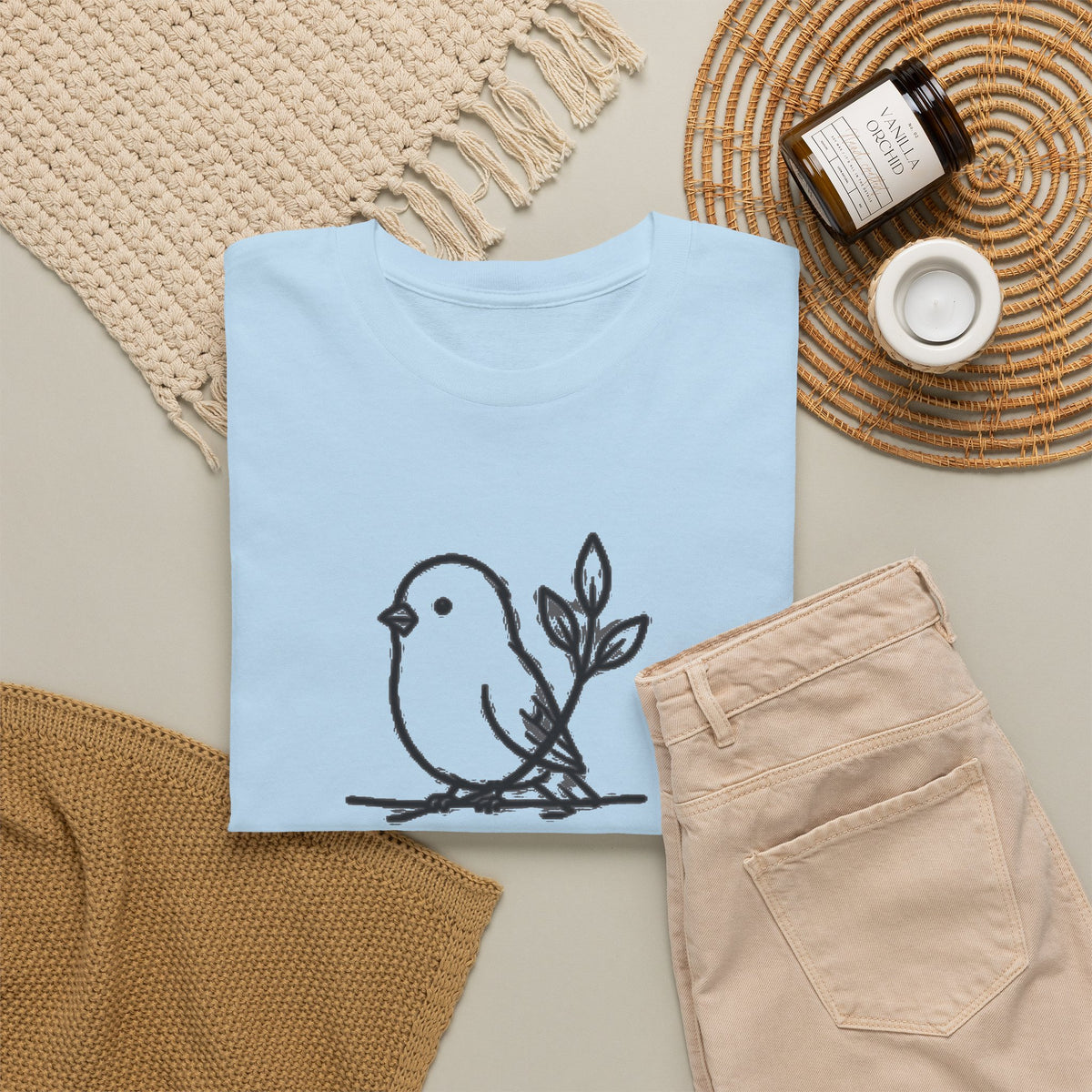 Inspirational Bird T-Shirt — "Grow Through What You Go Through" Motivational Tee