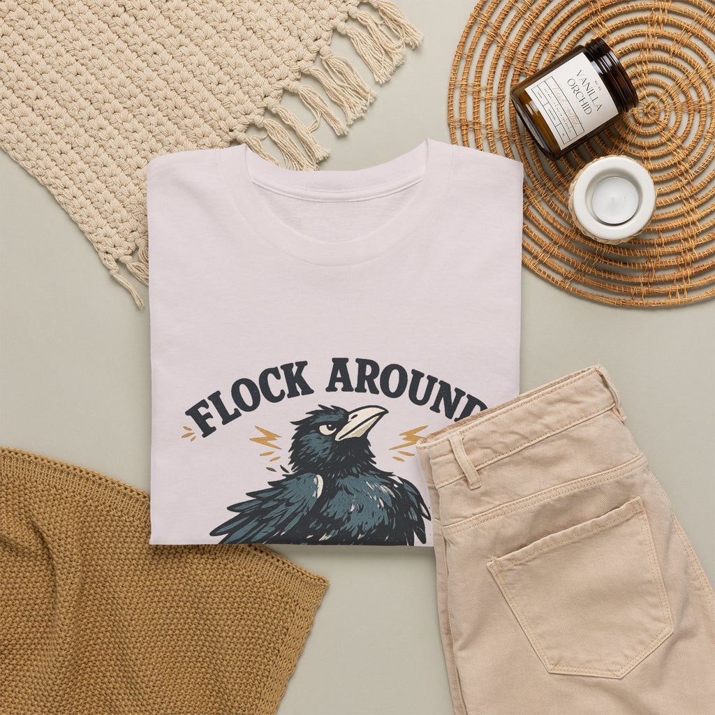 Flock Around and Find Out Tee — Funny Raven Graphic T-Shirt