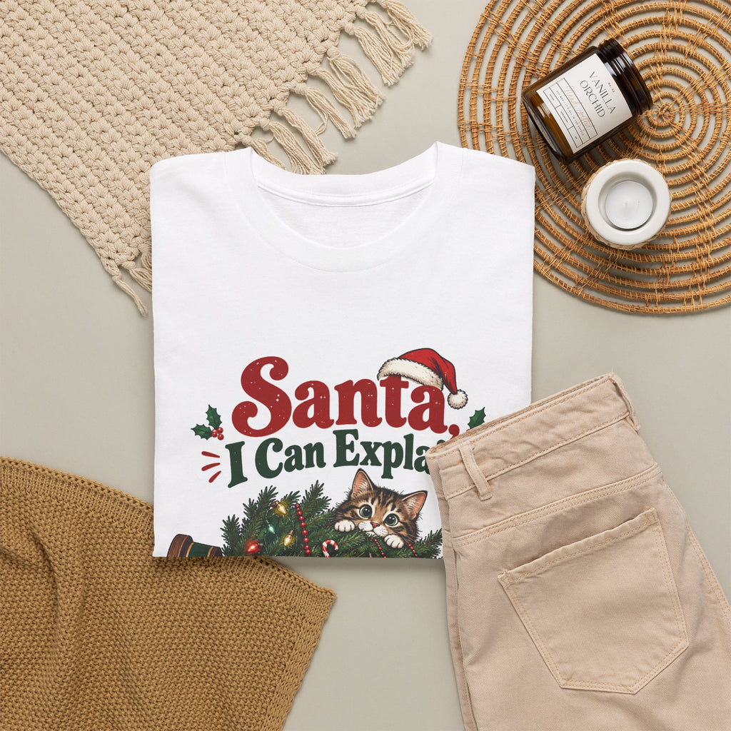 Santa I Can Explain T-Shirt — Funny Christmas Holiday Tee