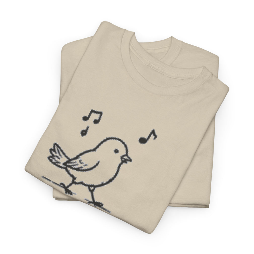 Bird Graphic Tee — "Good Days Are For Chirping" Cute Positive T-Shirt