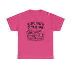 Bird Bath Supervisor T-Shirt — 'Everyone Remain Calm' Vintage Garden Tee