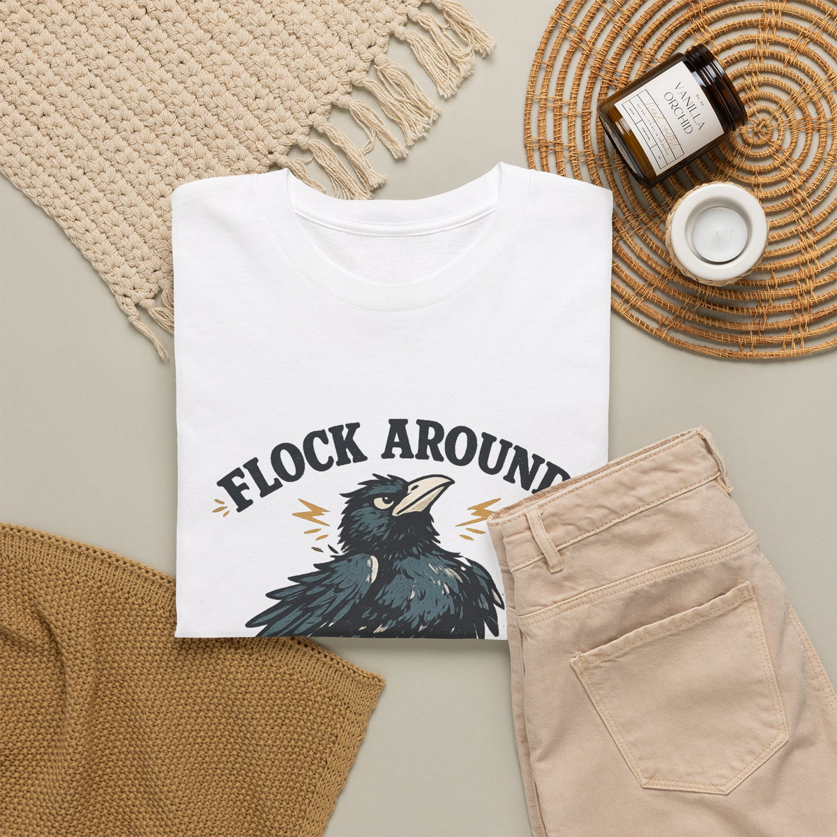 Flock Around and Find Out Tee — Funny Raven Graphic T-Shirt