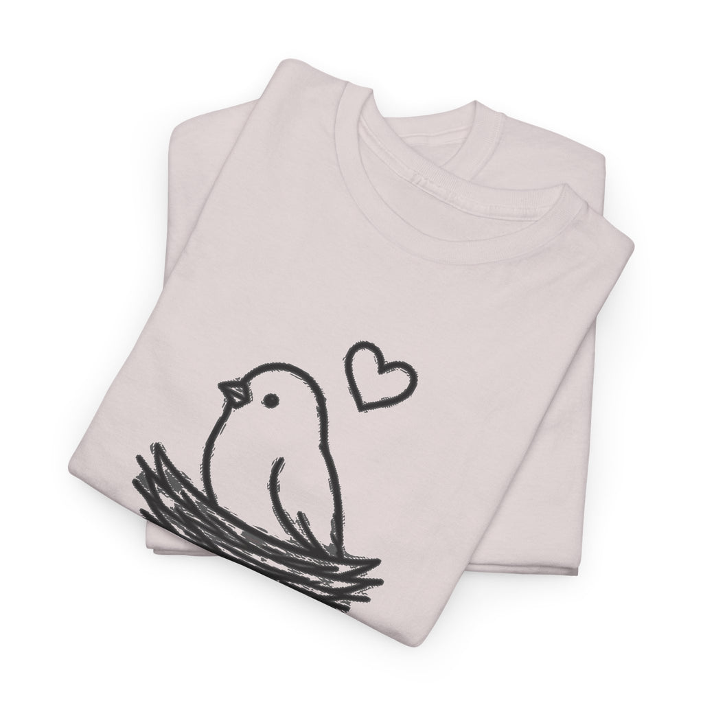 Home Is Where You Roost T-Shirt — Cute Bird Nest Tee