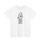 T-Shirt — "Feral But Polite" Funny Bird Graphic Tee