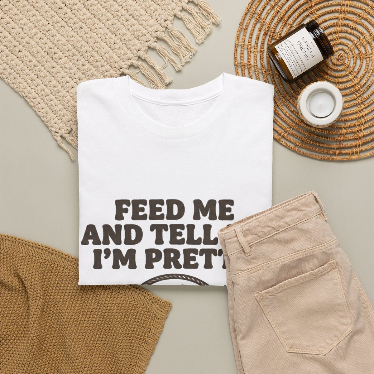 Feed Me and Tell Me I'm Pretty Bird T‑Shirt