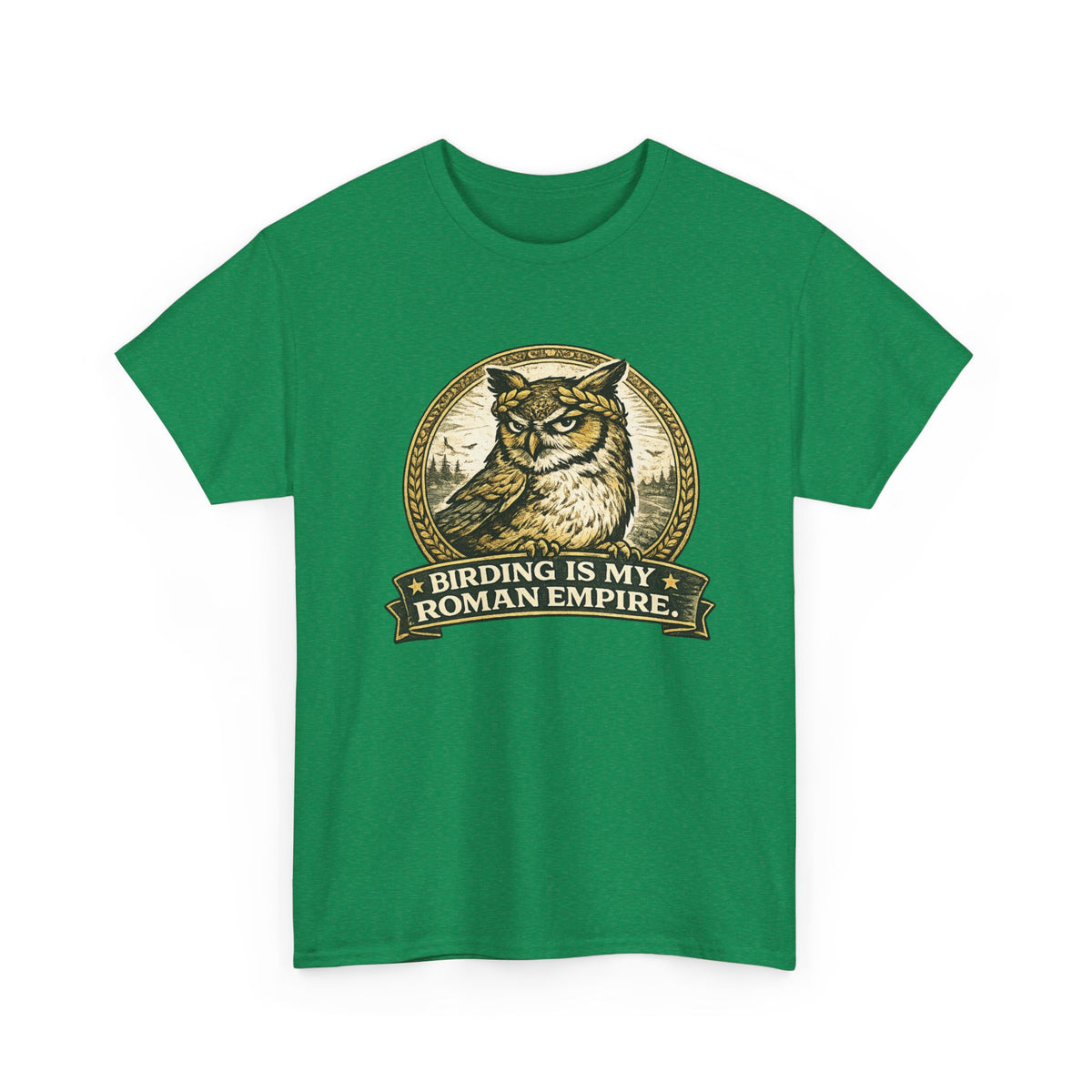 Birding Is My Roman Empire Tee — Owl Birdwatching Graphic T-Shirt
